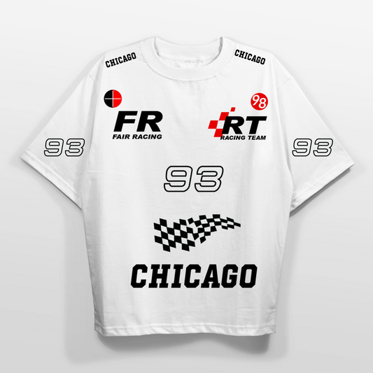 Oversized White T-Shirt – Racer
