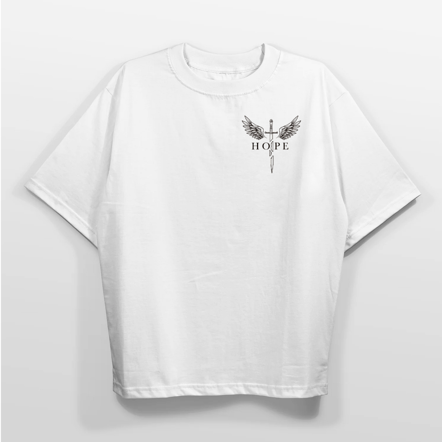 Oversized White T-Shirt – Rise Again