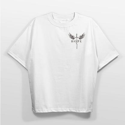 Oversized White T-Shirt – Rise Again