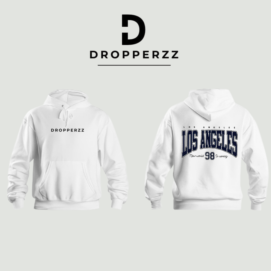 WHITE LOS ANGELES HOODIE