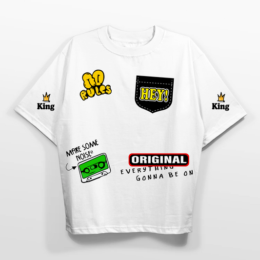 Oversized White T-Shirt – King