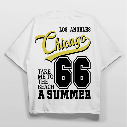 Oversized White T-Shirt – Chicago