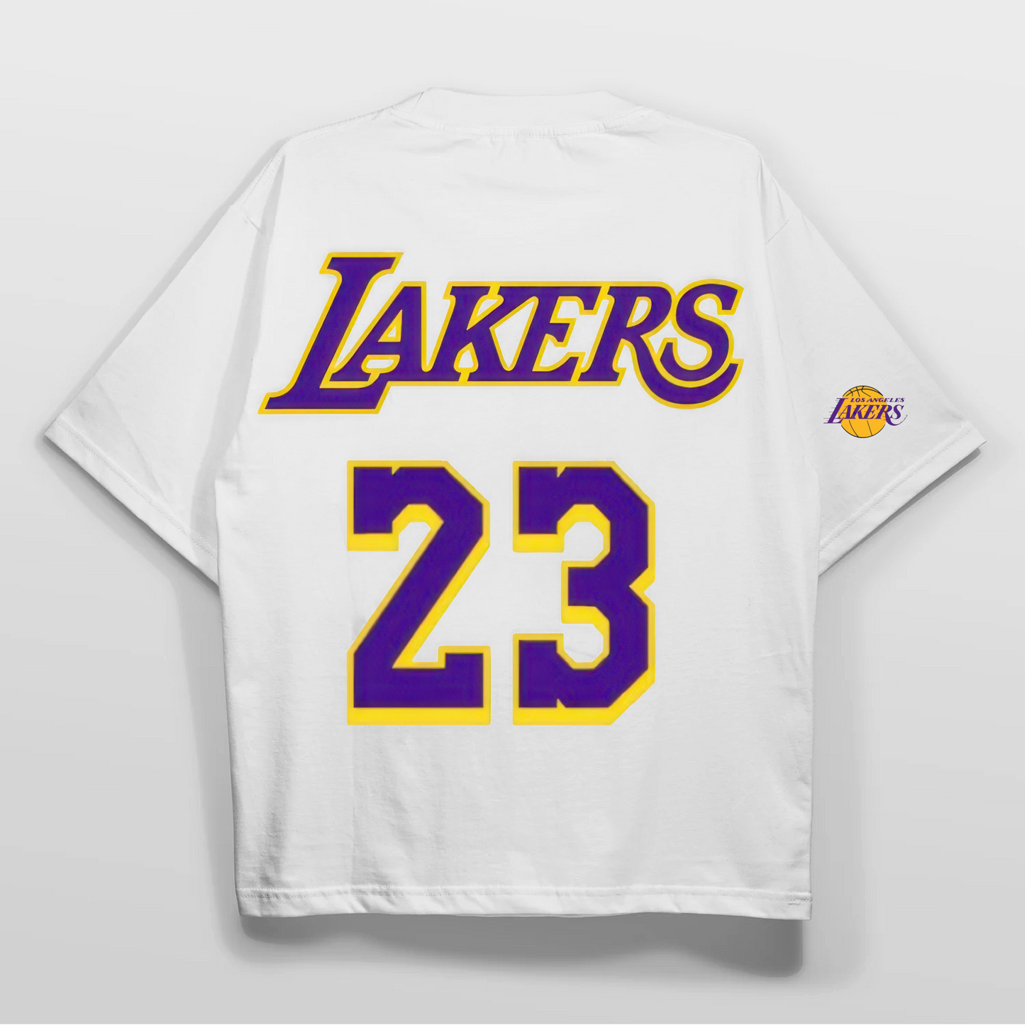 Oversized White T-Shirt – Lakers