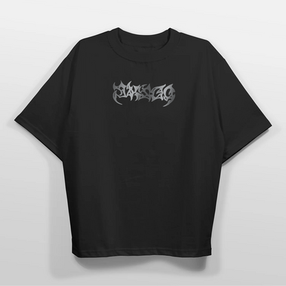 Oversized Black T-Shirt – Skeleton